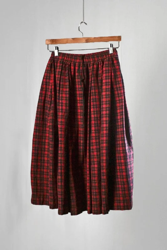 UQNATU Belle Skirt - Red Plaid