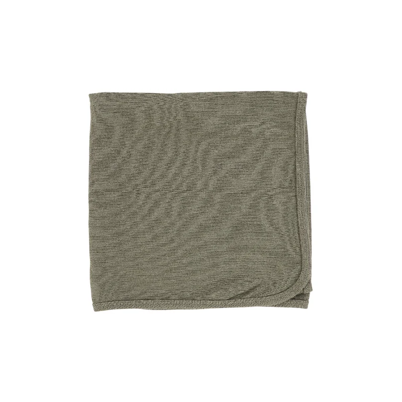 Lil Legs Classic Ribbed Blanket - Olive