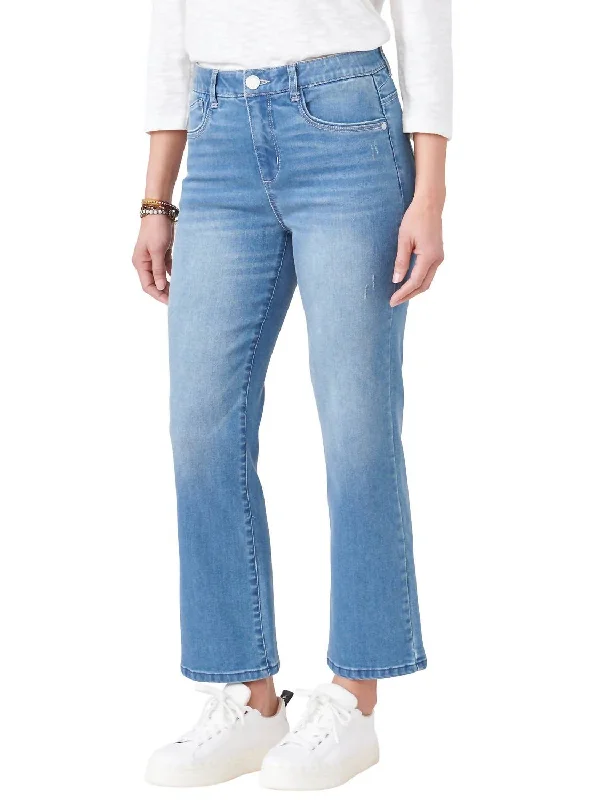 High Rise Cropped Barely Boot Jean In Blue