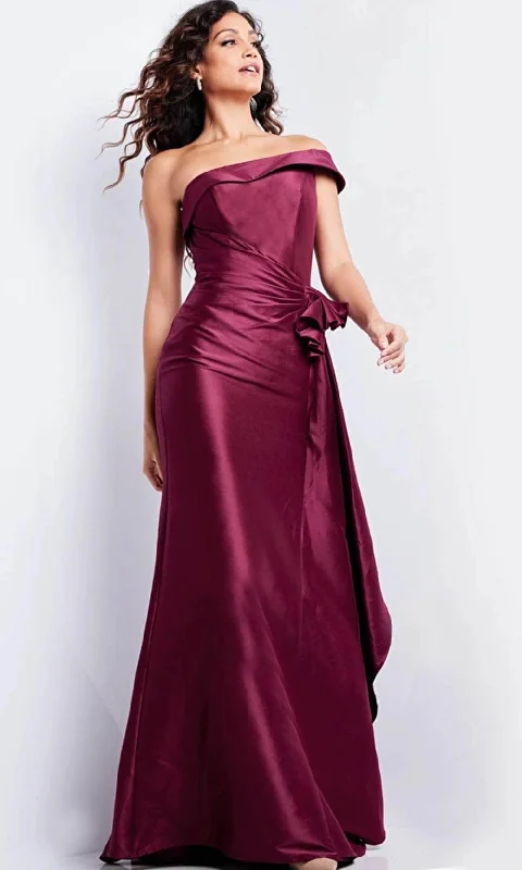 Jovani 25831 - One Shoulder Sheath Evening Gown