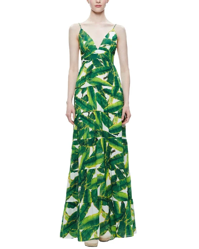 alice + olivia Karolina Halter Maxi Dress