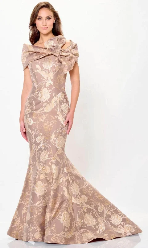 Ivonne D ID6204 - Off Shoulder Brocade Evening Gown