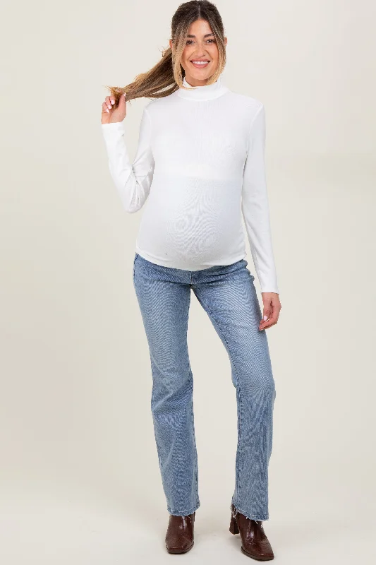 Blue Vintage Wash Maternity Bootcut Jeans