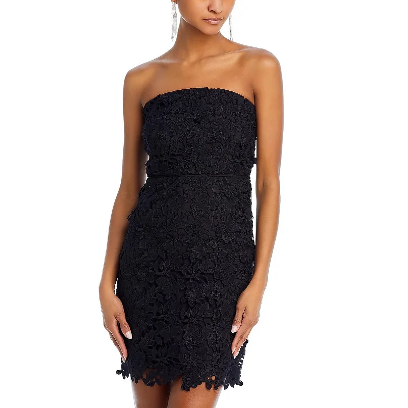 Womens Lace Mini Cocktail And Party Dress