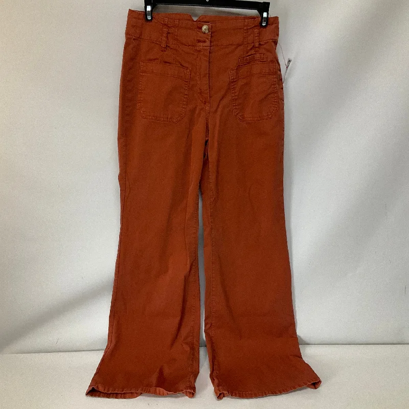 Pants Wide Leg By Maeve In Orange, Size: 4