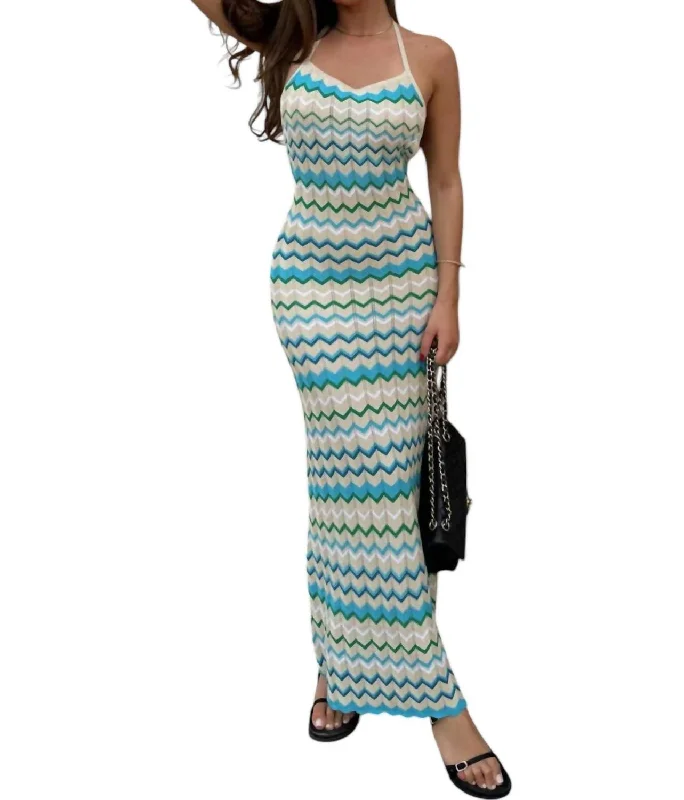 Albie Maxi Dress In Multi Color