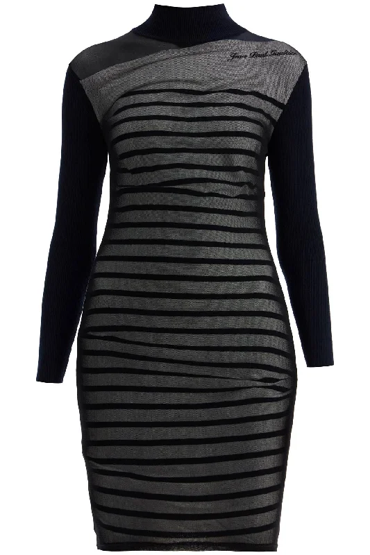 Jean Paul Gaultier Women's 'Striped Mini Dress In Two