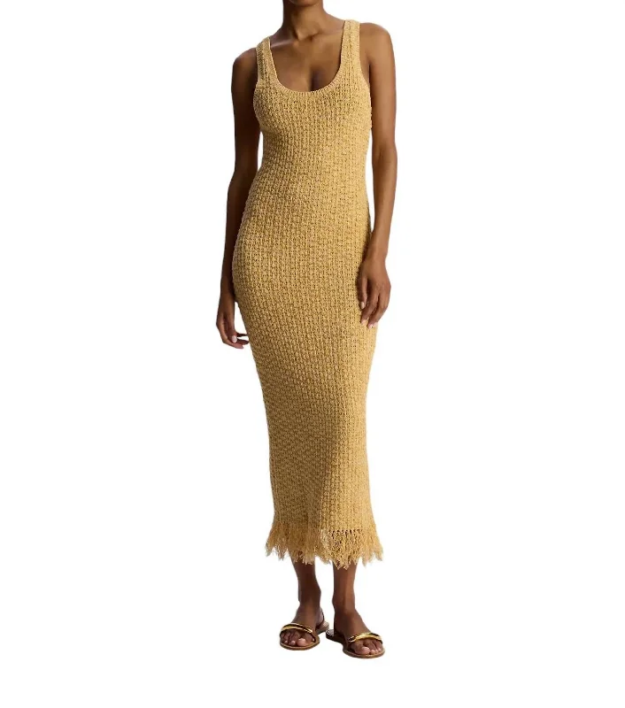 Clementine Midi Dress In Cumin/sandcastle Marl