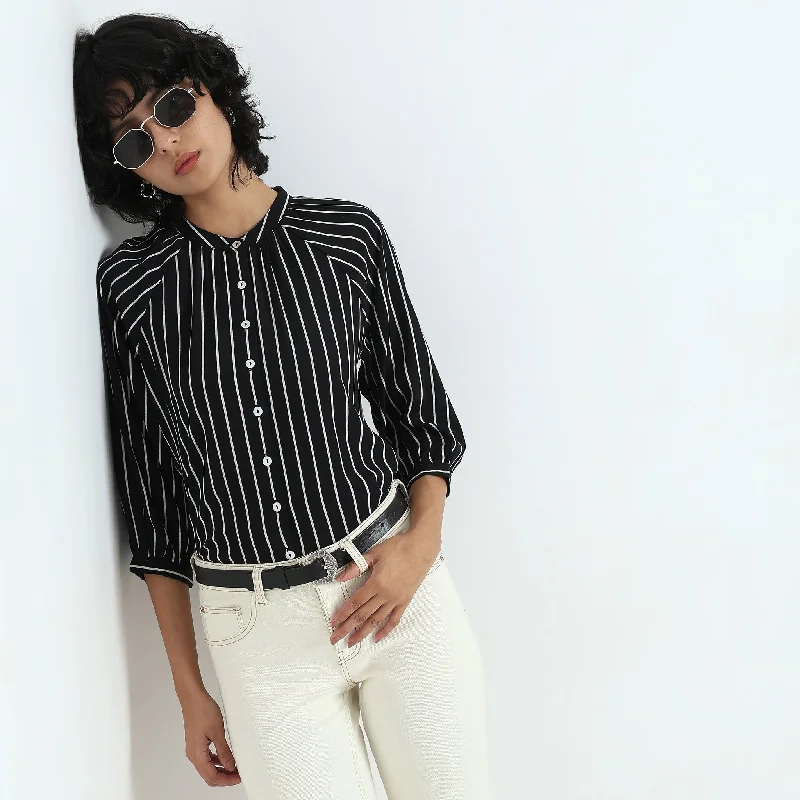 Regular Fit Striped Top