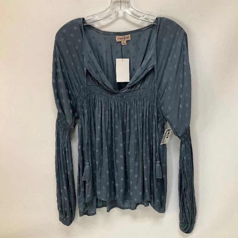 Blue Top Long Sleeve Cmc, Size L