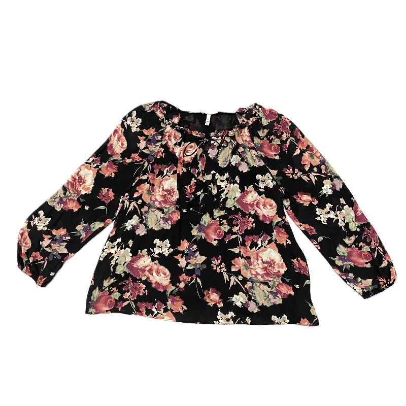 Floral Print Top Long Sleeve By Joie, Size: Xs