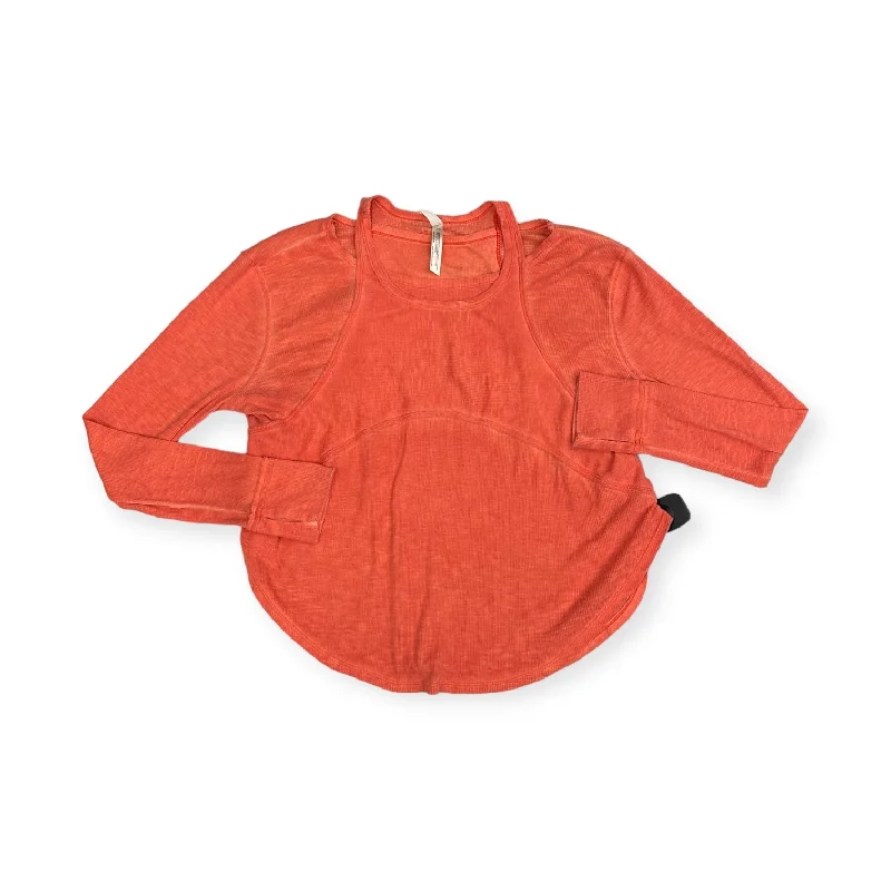 Orange Top Long Sleeve Free People, Size S