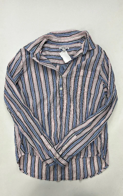 Striped Top Long Sleeve J Crew O, Size L